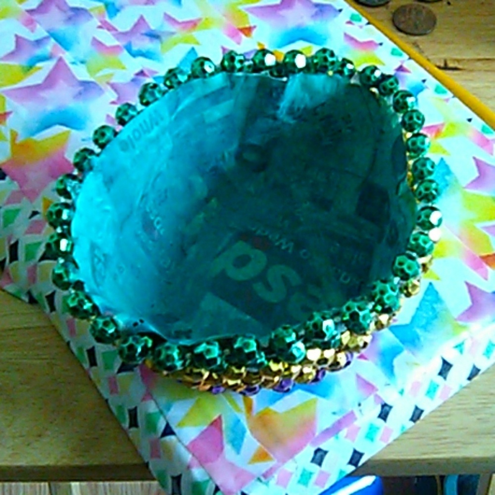 Homemade Paper Masha bowl